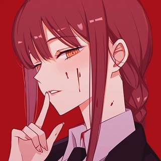 古风经典个性炫酷暗红系女生动漫头像图片