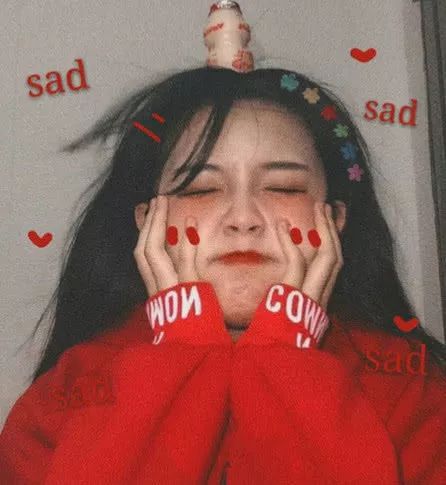 古风·复古·时尚红色系女生真人头像图片