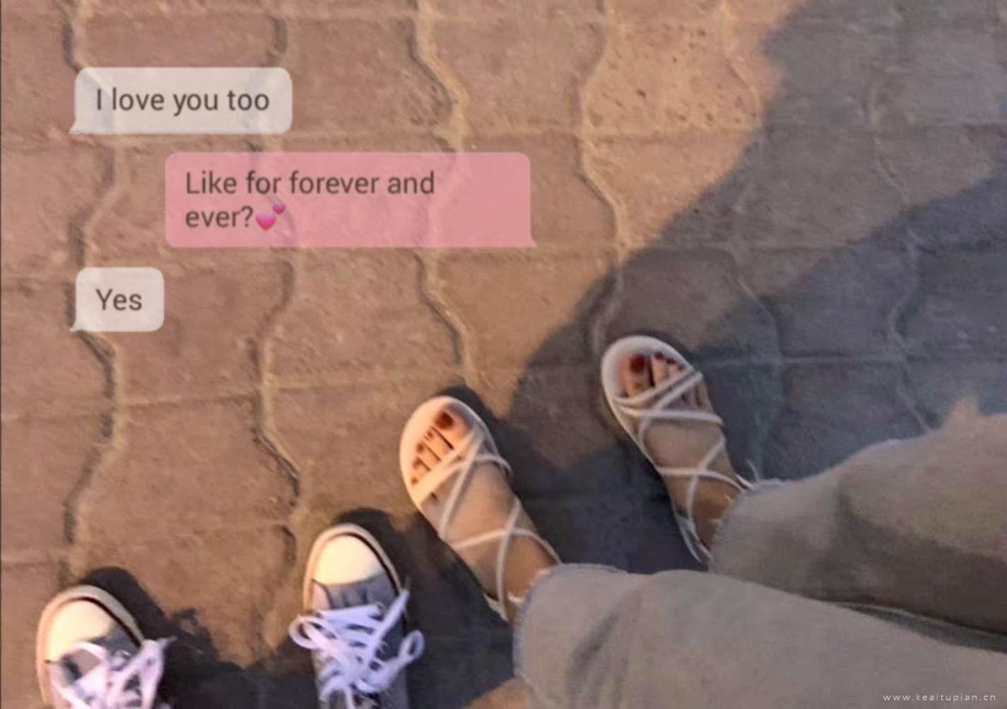 love you养眼情侣唯美头像图片