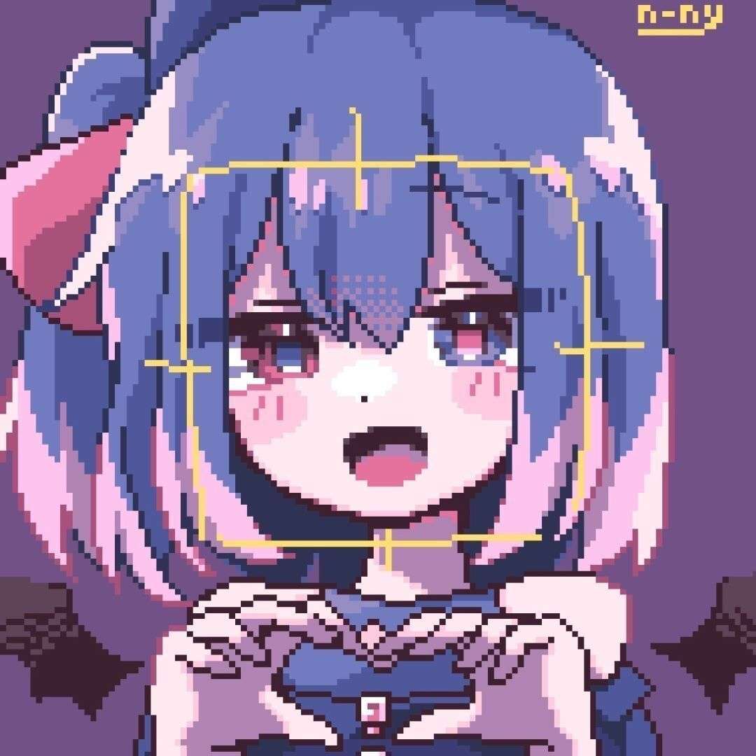 紫色可爱元气少女动漫高清女生头像