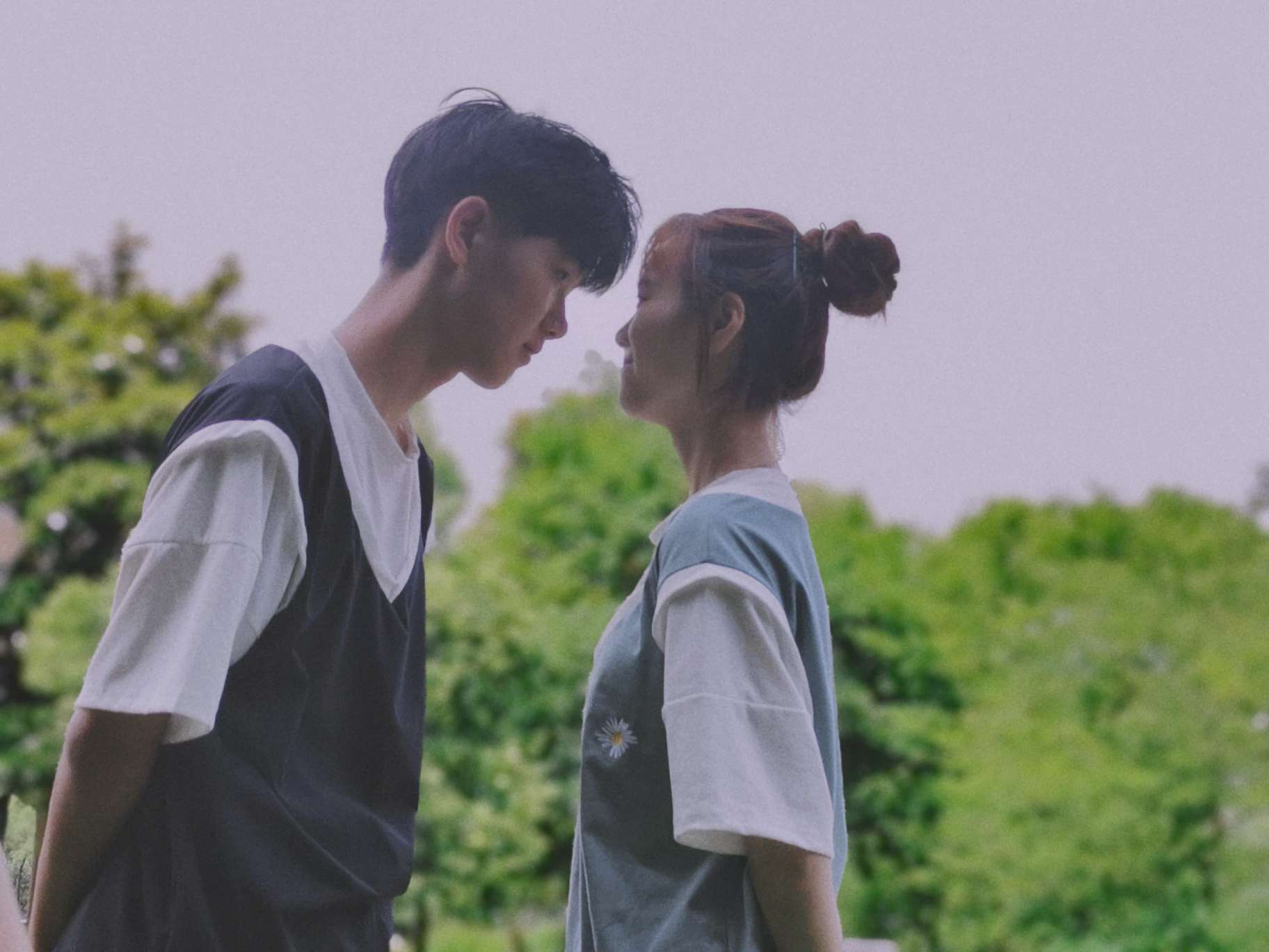 像雏菊一样甜甜的爱的小清新情侣头像图片