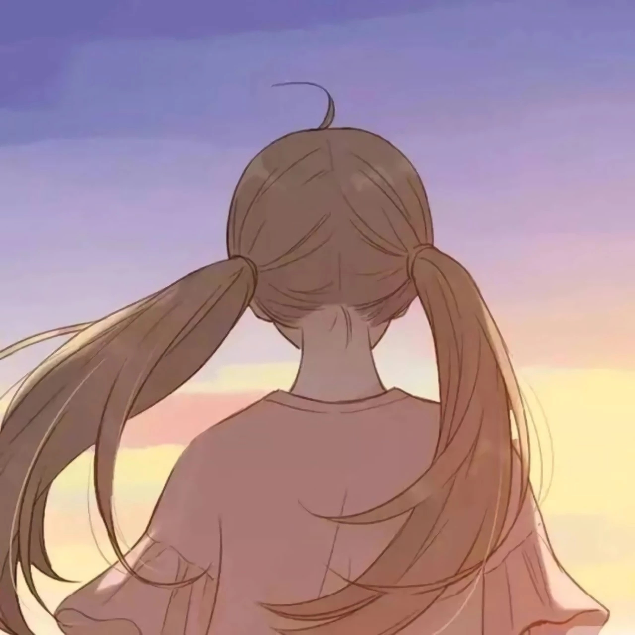 女生个性手绘动漫微信高清头像图片