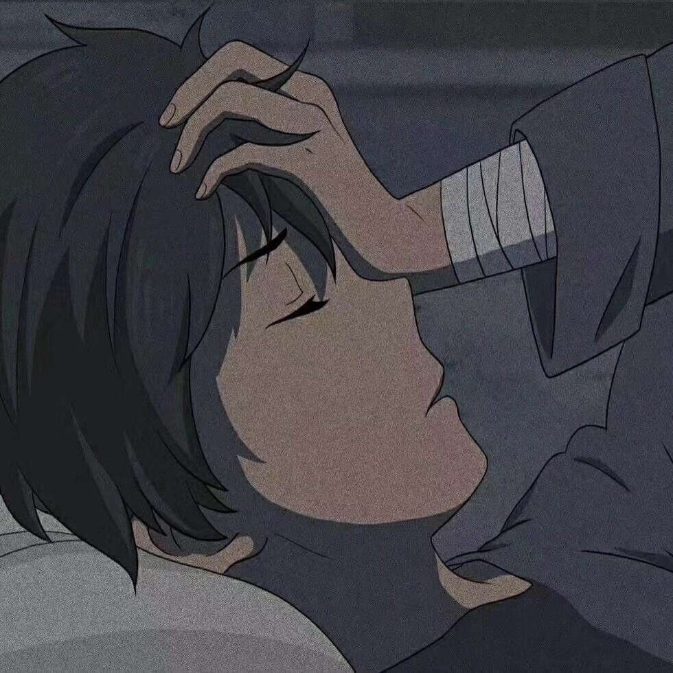 优质动漫男生阴郁悲伤头像图片