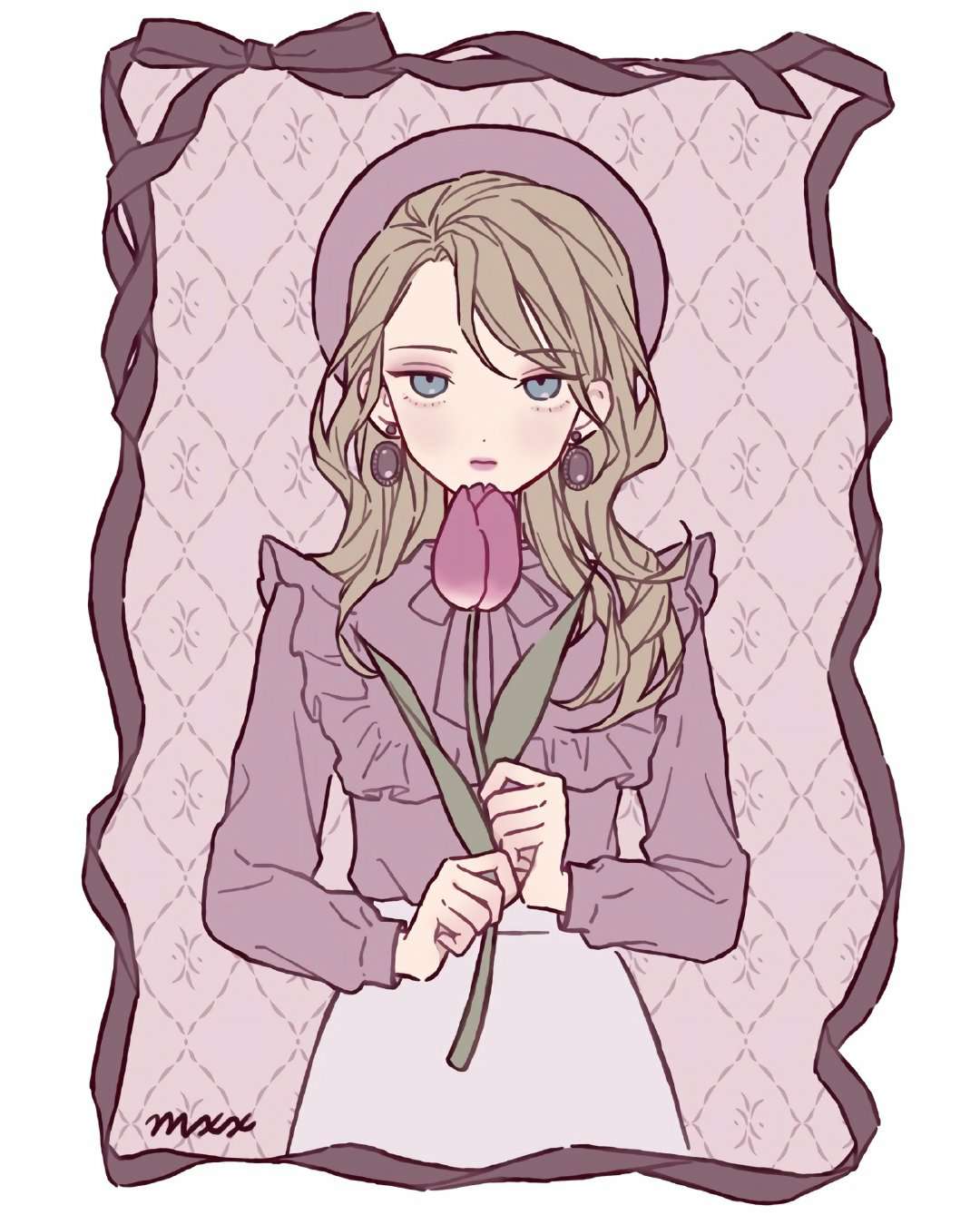 女生插画可爱头像图片丨前路浩浩荡荡，万物皆可期待