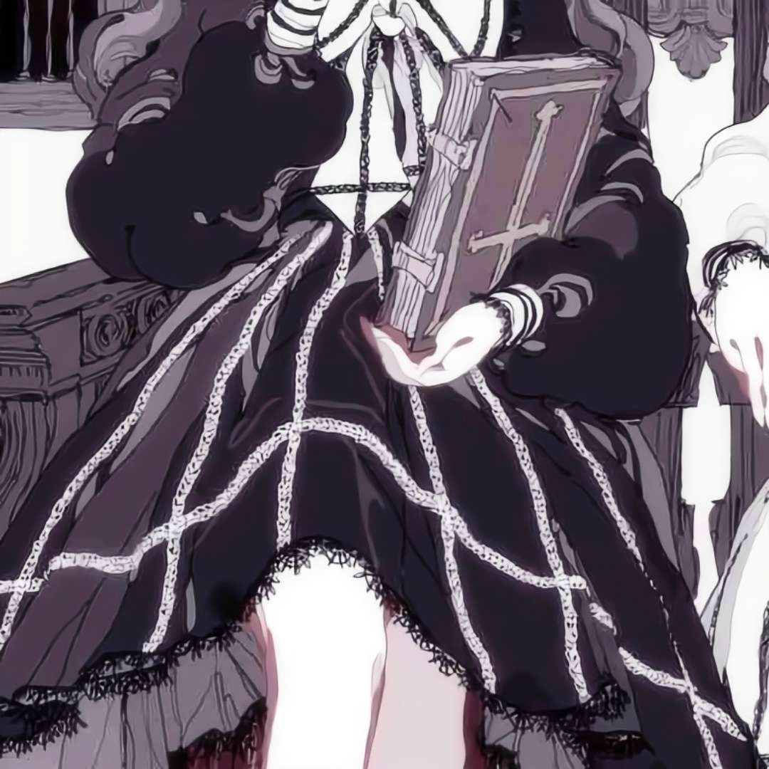 好看的双人闺蜜女生黑白动漫不露脸头像图片