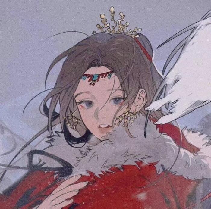 让人着迷的古风手绘动漫二次元女生qq高清头像图片