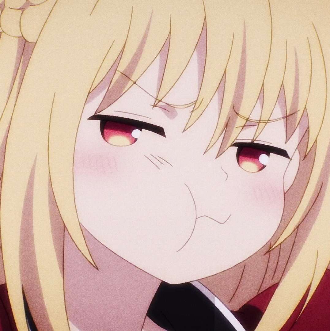 可爱二次元女生 “低头是题海 抬头是前途”头像图片