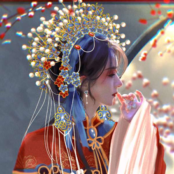 漂亮好看的动漫女头手绘头像图片