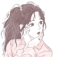 粉色调手绘可爱漫画女生闺蜜头像图片