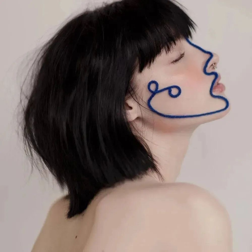 美女侧颜让人疯狂心动的漂亮头像图片