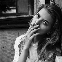 颓废个性的女生抽烟感性伤感头像