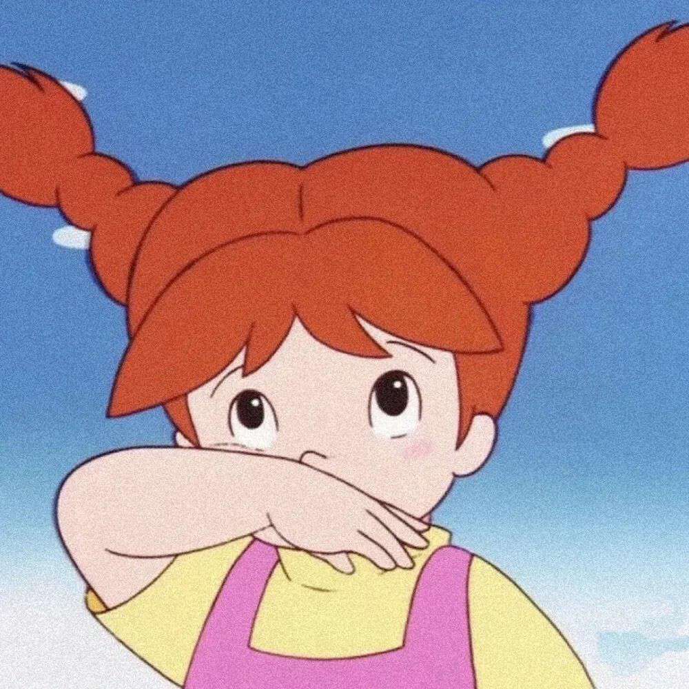 快乐无限的卡通动漫女生手绘qq头像图片