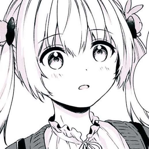 二次元纸片人女头||粉色头发的动漫女生头像图片