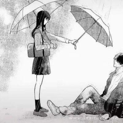 超美情侣漫画风头像图片大全