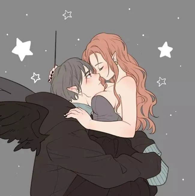 超好看男女动漫情侣头像分开图片