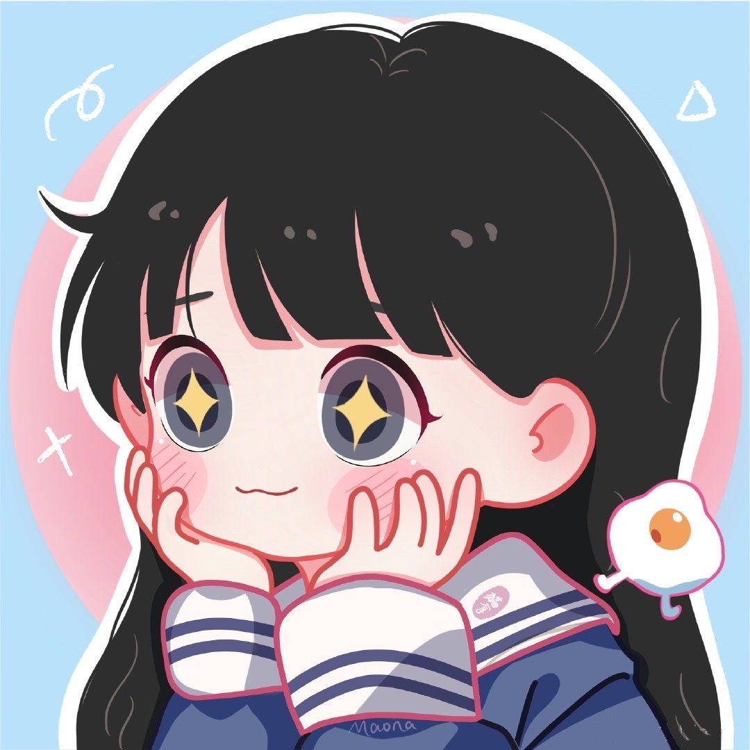 画师Maona 好看的手绘情侣头像图片 动漫