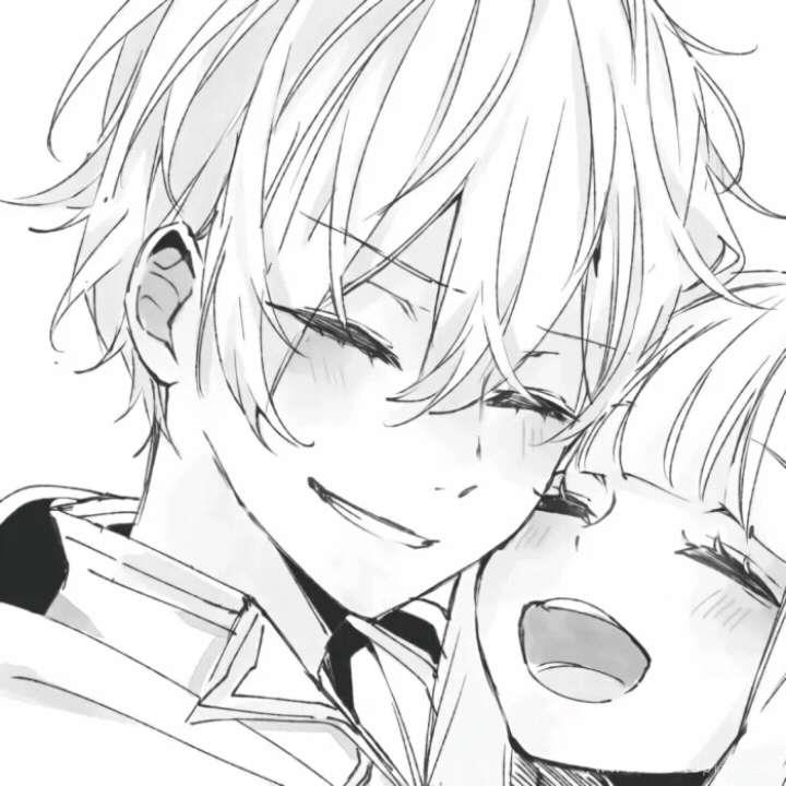 两人相伴的简单动漫情侣头像大全