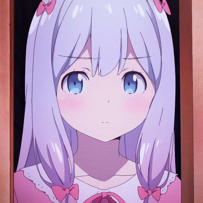 清新可爱动漫二次元高清女头微信背景头像图片