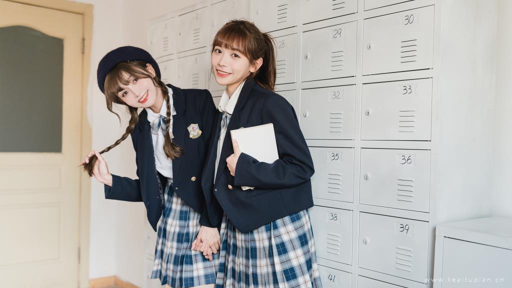 清纯可爱少女jk制服校园闺蜜写真图片大全