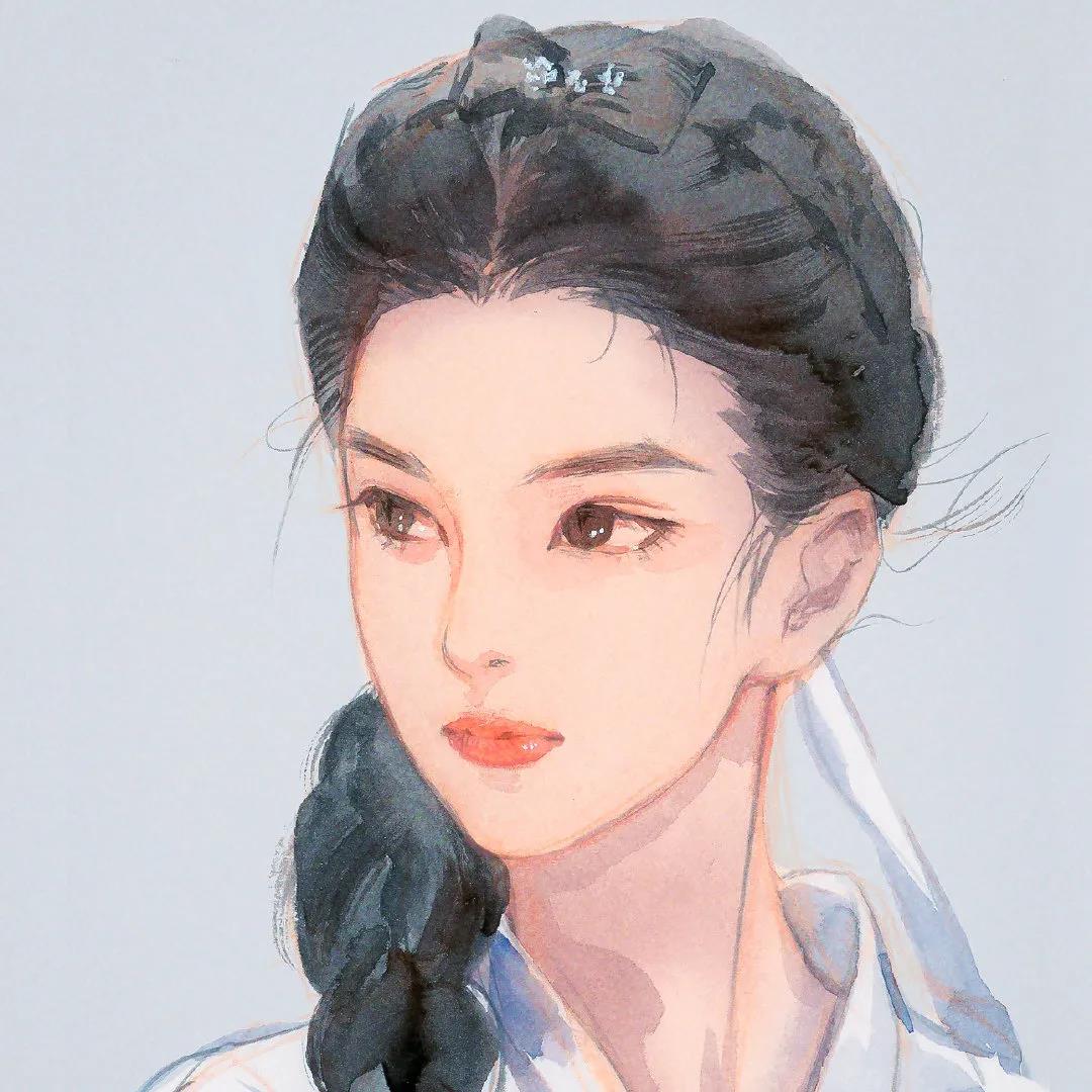 超好看的经典古装美人手绘壁纸图片