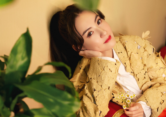 张柏芝元气高马尾清新干练写真图片