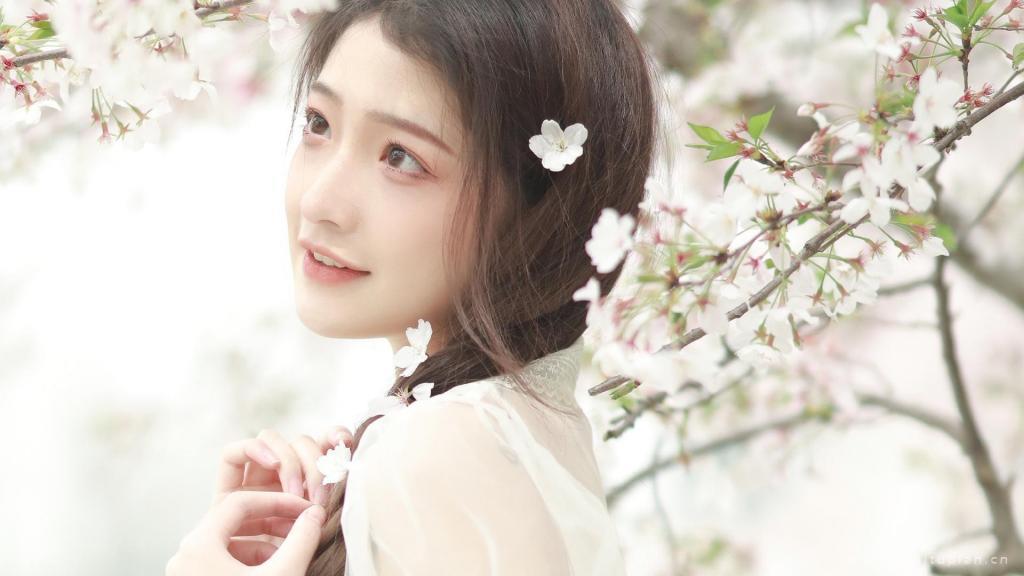 气质可人的唯美美女小清新写真壁纸图片