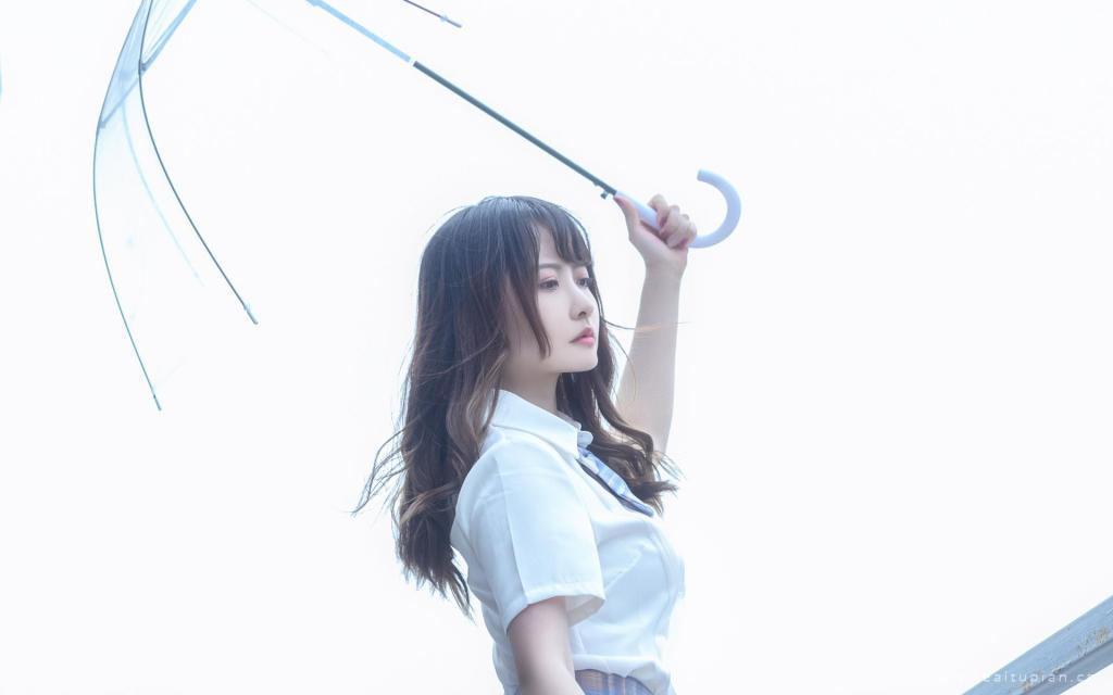 日系清纯甜美元气少女jk制服诱惑写真高清壁纸图