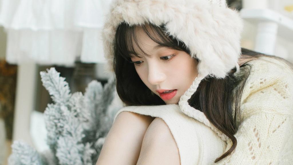 白嫩美女清新甜美风私房写真图片桌面壁纸