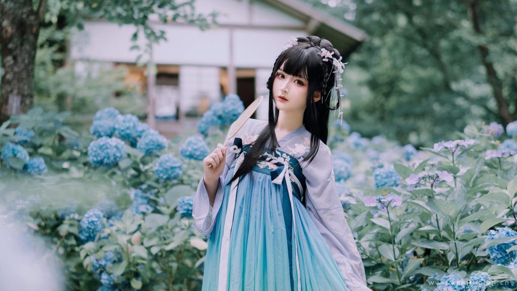 古装美女温婉如水唯美仙气写真图片桌面壁纸