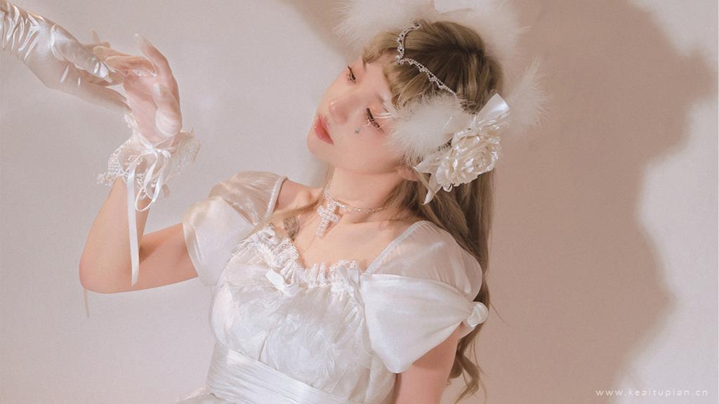 甜美迷人少女仙女风治愈写真图片桌面壁纸