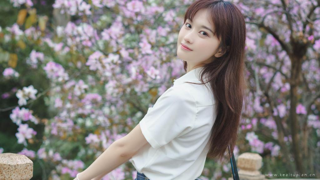 超美清秀的JK制服美女户外高清写真图片
