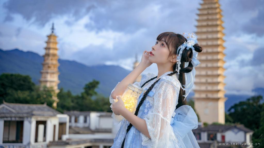 清新甜美洛丽塔少女唯美意境写真图片桌面壁纸