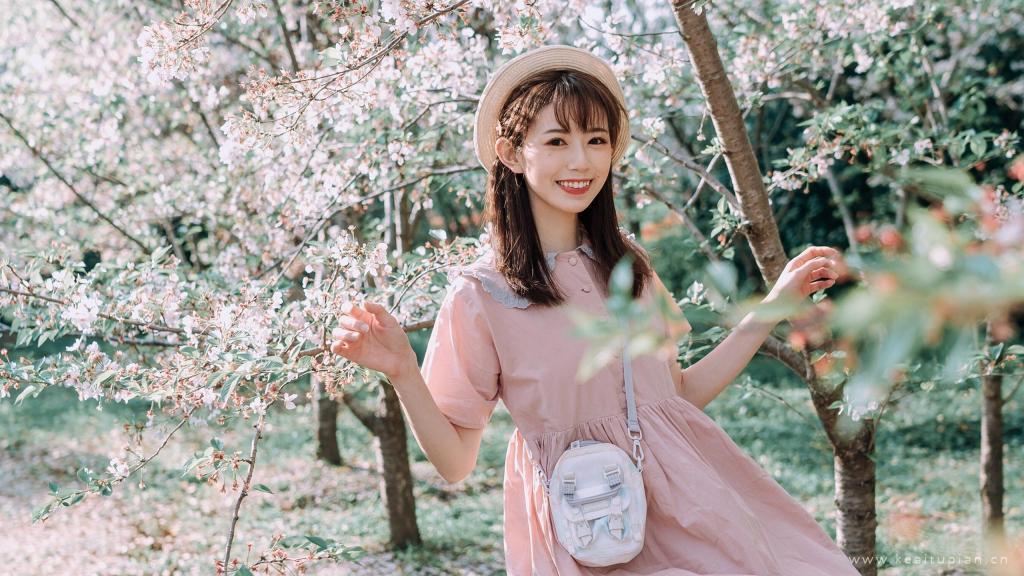 超美高颜值少女小清新街拍写真壁纸大全