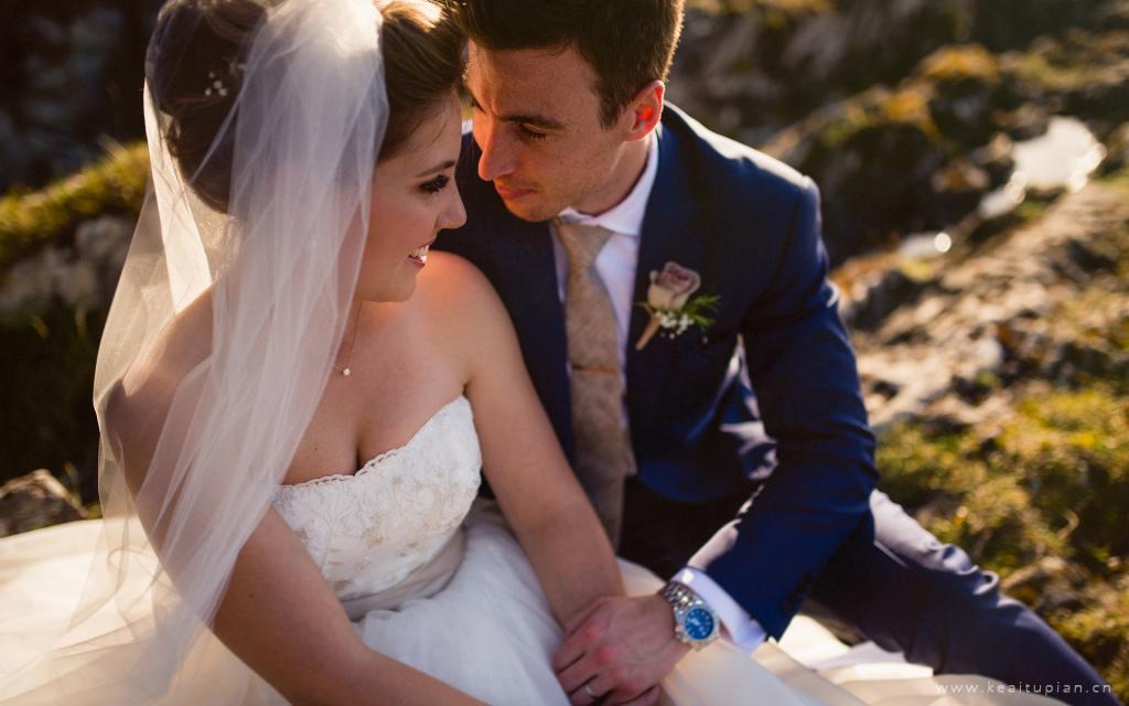 超美新婚夫妇高清婚纱照壁纸写真图片