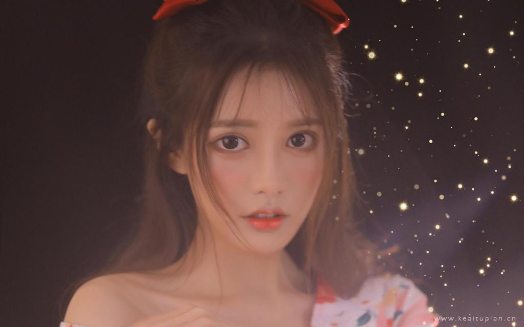 灯光梦幻少女娇媚白嫩仙气私房诱惑写真图片桌面壁纸