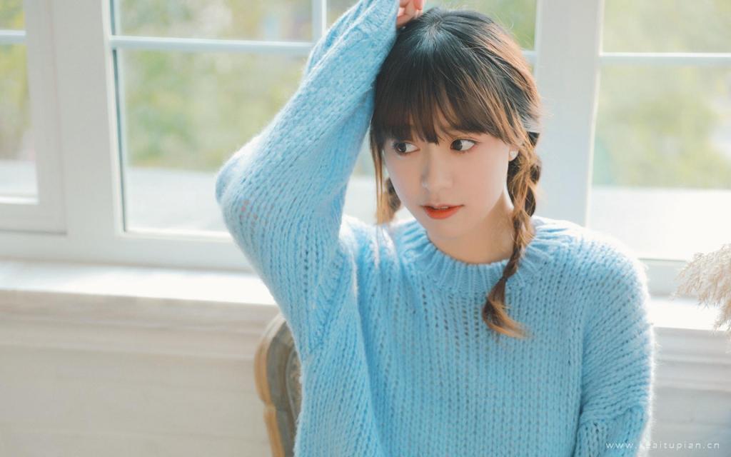 双马尾甜美少女系楚楚动人私房写真高清壁纸图片