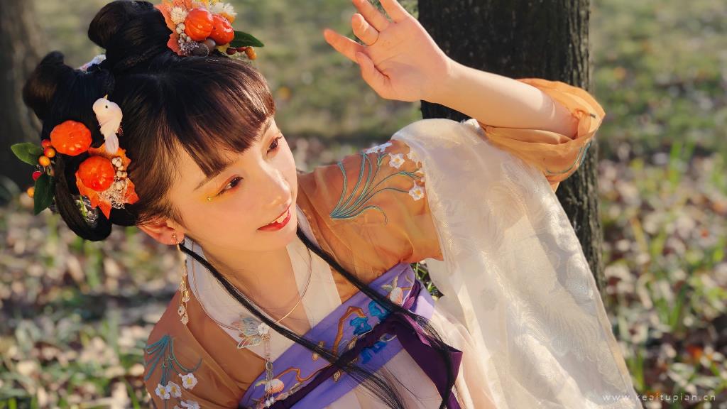 清纯汉服少女超美户外写真大全
