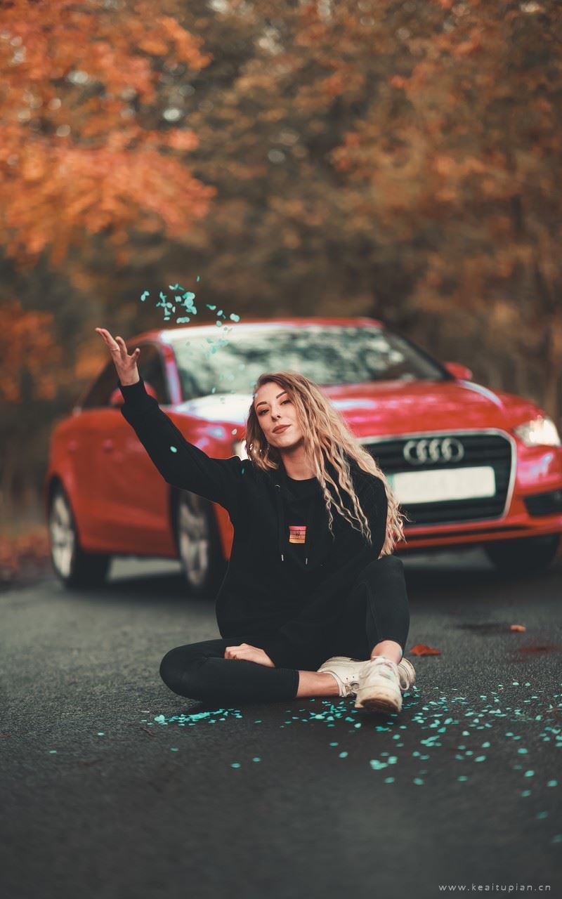 香车美人性感高清写真壁纸图片大全