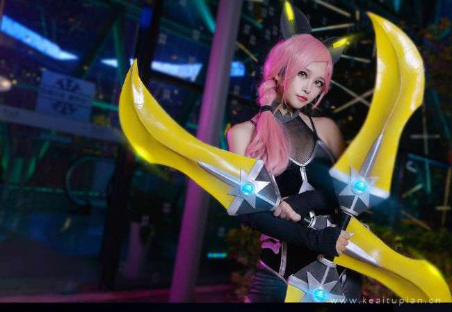 性感暗夜猫娘cosplay高清图片写真大全