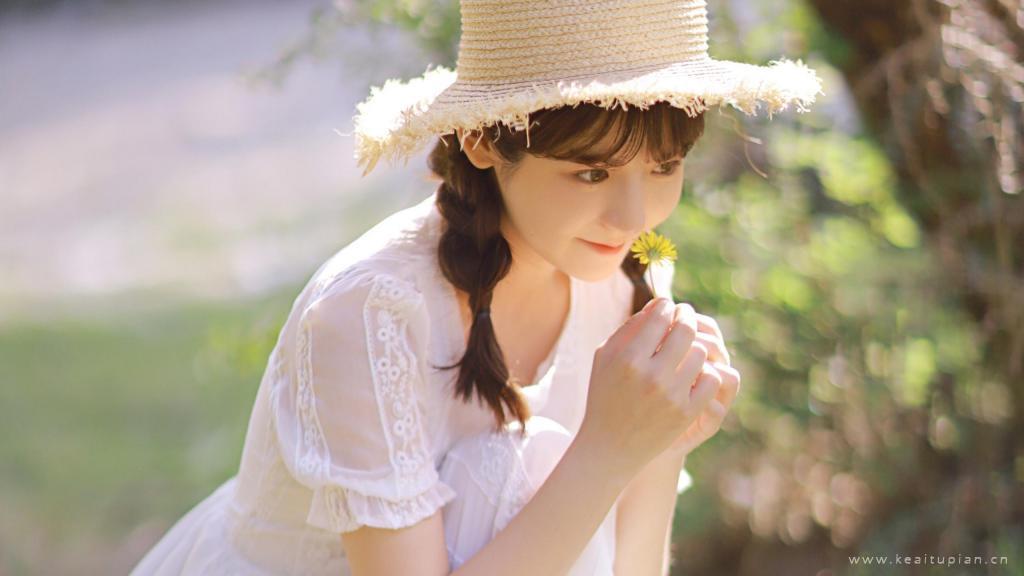 纯情森系美女清新养眼写真图片桌面壁纸