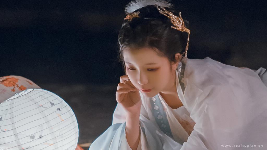 超美古风姐妹星空美景高清壁纸图片