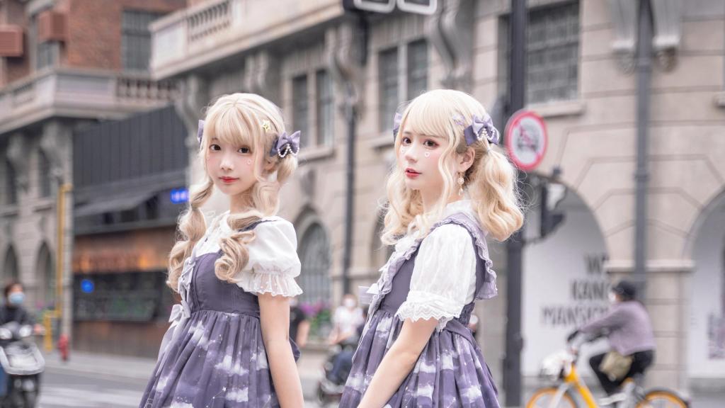 极品洛丽塔萝莉姐妹花可爱甜美诱人写真图片桌面壁纸
