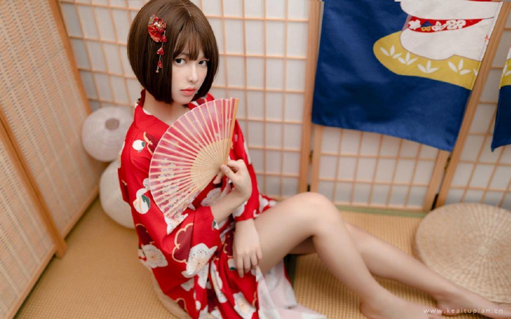日系和服性感诱惑白皙美女写真图片桌面壁纸
