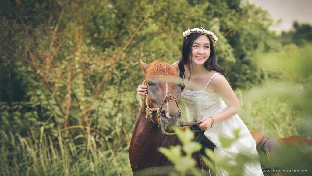 清纯养眼可爱美女高清户外写真壁纸大全