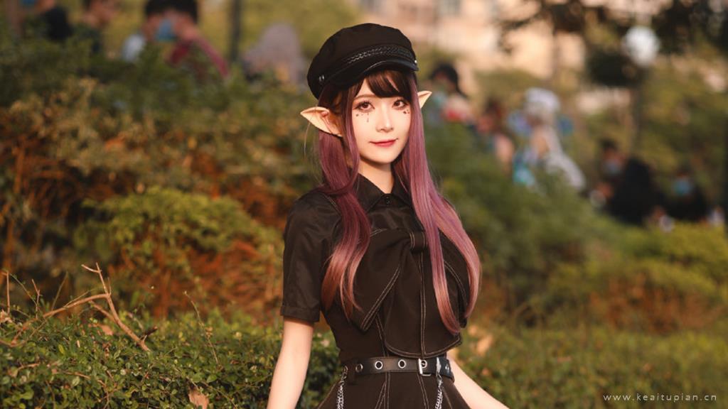 暗黑精灵美少女cosplay高清写真图片