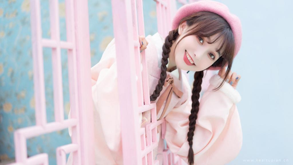 甜美系少女治愈笑容可爱写真图片桌面壁纸