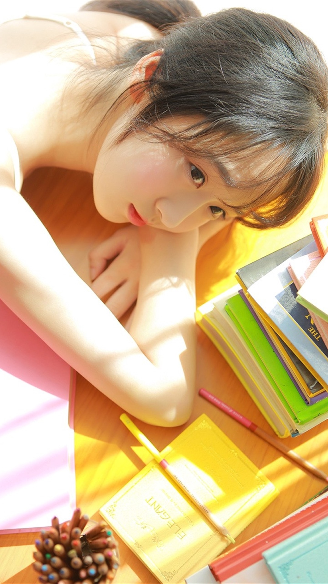 甜美俏皮少女清新图片