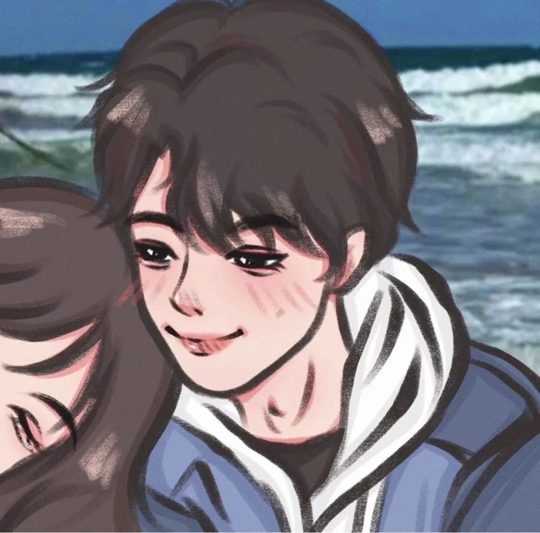 卡通情侣头像一男一女 卡通头像情侣一人一张图片