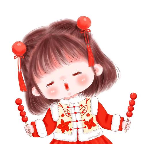 新年喜庆头像女 新年女头像图片大全