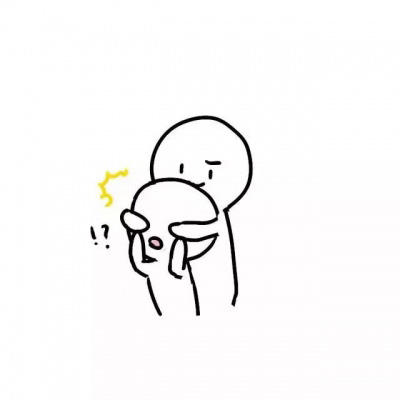 情侣手绘简约头像 手绘qq情侣卡通头像